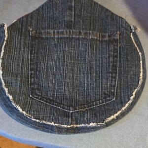 Upcycled Molly Made It Blue Jean Tortilla Holder, Keeps Tortillas Warm